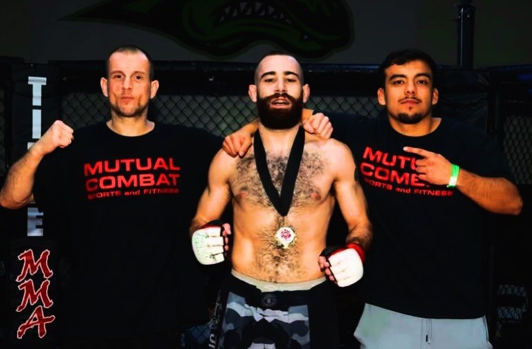 Michael Davtyan with the Mutual Combat team